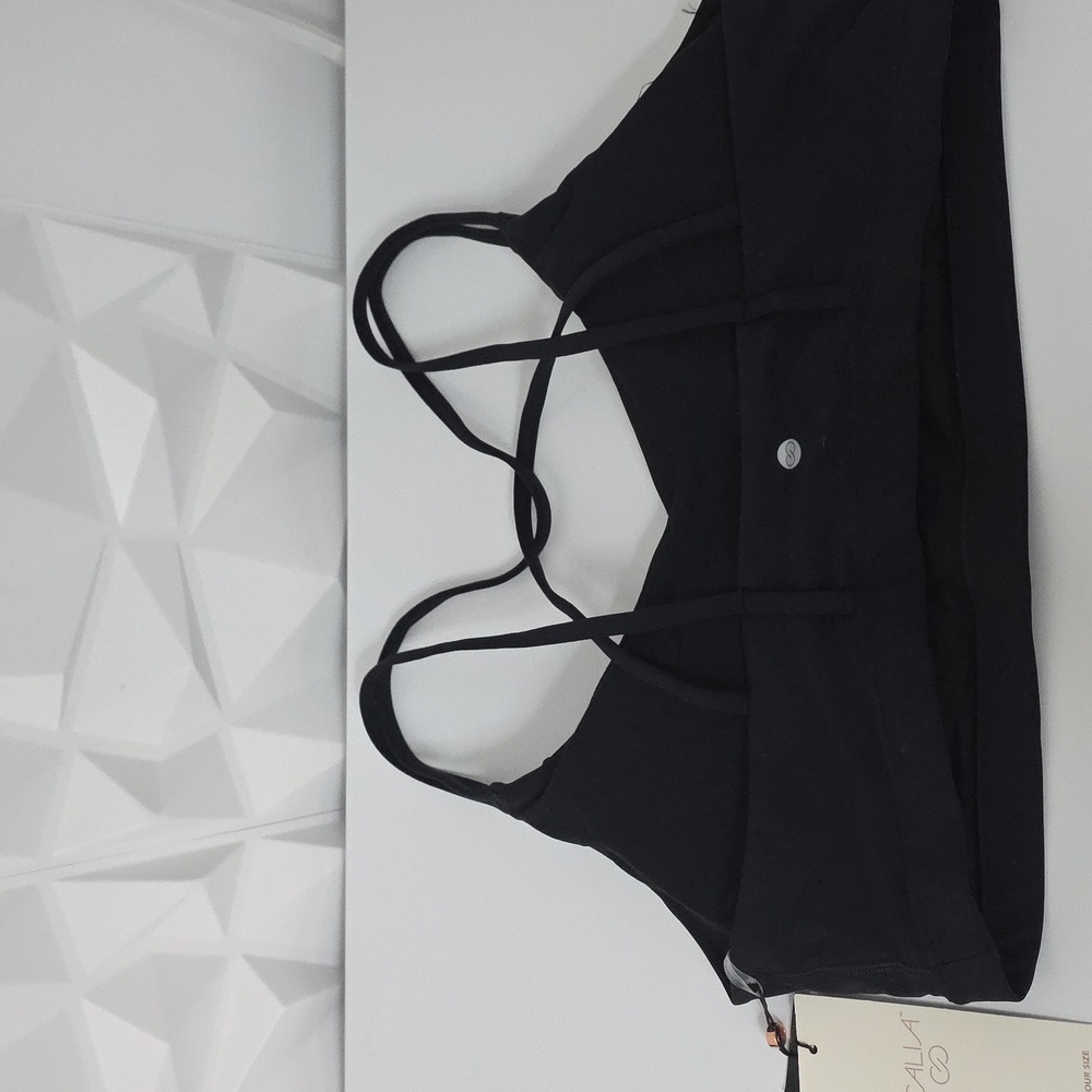 NWT Calia Women's Black Strappy Inspire Bra With Low Support- Size XL - Picture 2 of 4